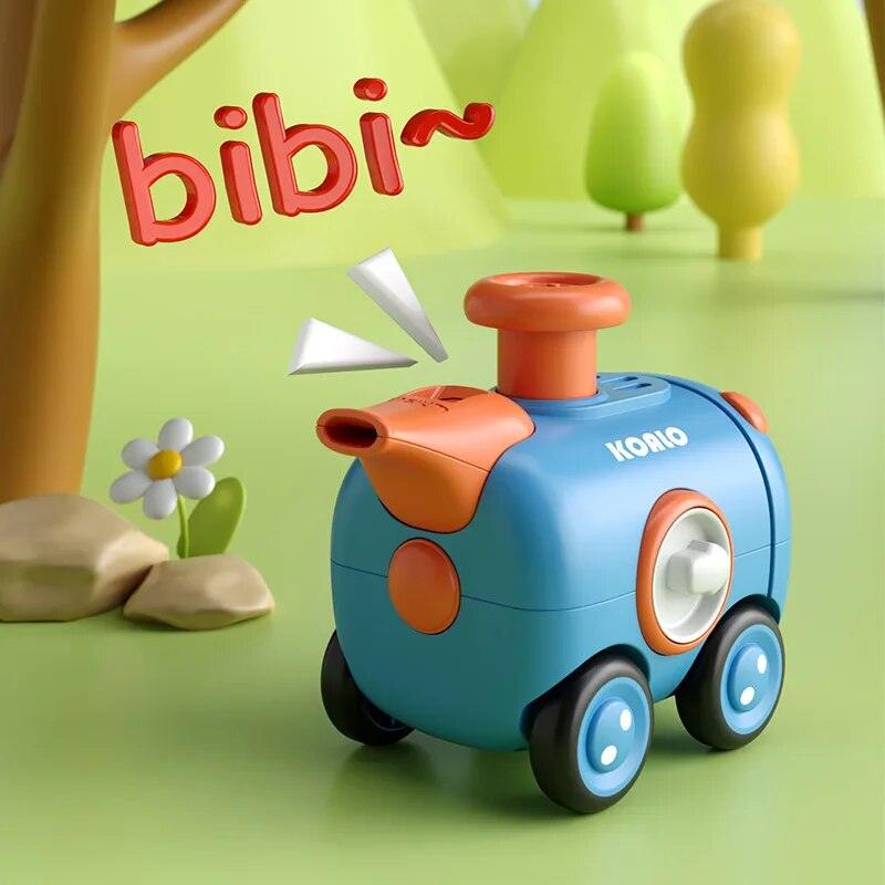 Novo carro de brinquedo de inércia, imprensa, mudança de rosto com apito, trem pequeno, resistente a acidentes, carro de desenho animado, menino, interação pai-filho